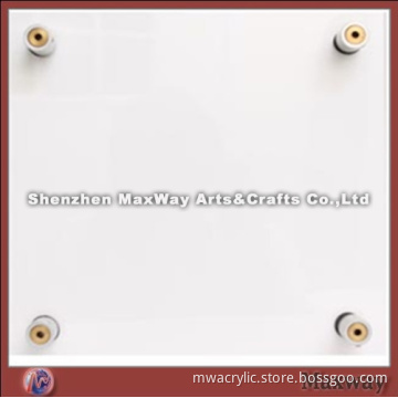 Wall-hanging Clear Acrylic Catalog/Certificate Frame with Standoffs